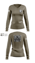 Alpha Co JTFES Women's Long Sleeve V-neck Shirt - 102