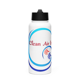 Clean Air inc 67996845 Stainless Steel Water Bottle with a Straw Lid