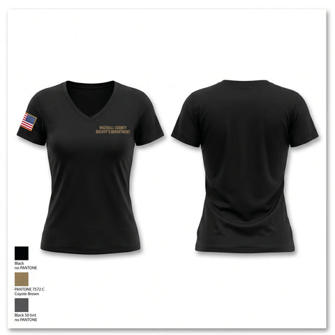 Womens Short Sleeve Vneck Shirt, Walthall county sheriff’s department, Police, Teamtime, Team time, sublimation, custom sports apparel, team uniforms, spirit wear, spiritwear, sports uniforms, custom shirts, team store, custom team store, fundraiser sports, apparel fundraiser