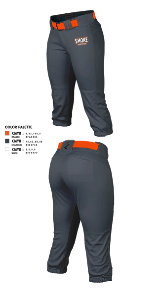 Softball Pants, SMOKE FASTPITCH, Softball, Teamtime, Team time, sublimation, custom sports apparel, team uniforms, spirit wear, spiritwear, sports uniforms, custom shirts, team store, custom team store, fundraiser sports, apparel fundraiser