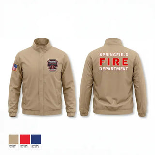 Windbreaker, Springfield Volunteer Fire Dept., Fire Department, Teamtime, Team time, sublimation, custom sports apparel, team uniforms, spirit wear, spiritwear, sports uniforms, custom shirts, team store, custom team store, fundraiser sports, apparel fundraiser