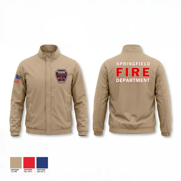 Windbreaker, Springfield Volunteer Fire Dept., Fire Department, Teamtime, Team time, sublimation, custom sports apparel, team uniforms, spirit wear, spiritwear, sports uniforms, custom shirts, team store, custom team store, fundraiser sports, apparel fundraiser
