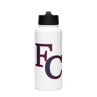 Franklin County High School Basketball 46854116 Stainless Steel Water Bottle with a Straw Lid