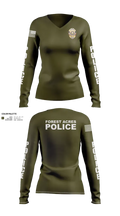 FOREST ACRES POLICE DEPARTMENT 85574925 Women's Long Sleeve V-neck Shirt - 33