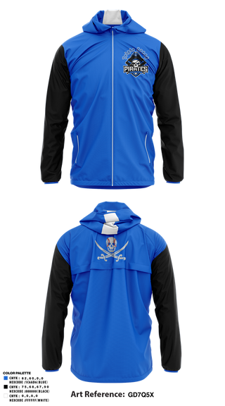 Windbreaker, Tripple Creek Pirates, Baseball, Teamtime, Team time, sublimation, custom sports apparel, team uniforms, spirit wear, spiritwear, sports uniforms, custom shirts, team store, custom team store, fundraiser sports, apparel fundraiser