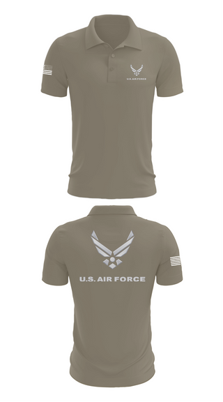 Short Sleeve Performance Polo, USAF Volunteer, Air Force, Teamtime, Team time, sublimation, custom sports apparel, team uniforms, spirit wear, spiritwear, sports uniforms, custom shirts, team store, custom team store, fundraiser sports, apparel fundraiser