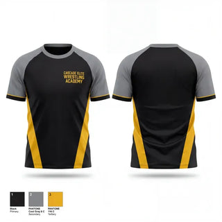 Old School Cotton Feel Shirt, Cascade Elite Wrestling Acadamy, Wrestling, Teamtime, Team time, sublimation, custom sports apparel, team uniforms, spirit wear, spiritwear, sports uniforms, custom shirts, team store, custom team store, fundraiser sports, apparel fundraiser