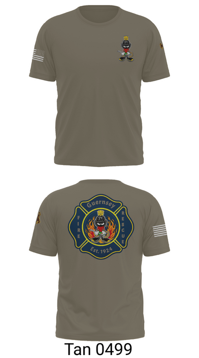 Guernsey Fire & Rescue 73903813 Old School Cotton Feel Shirt - 70