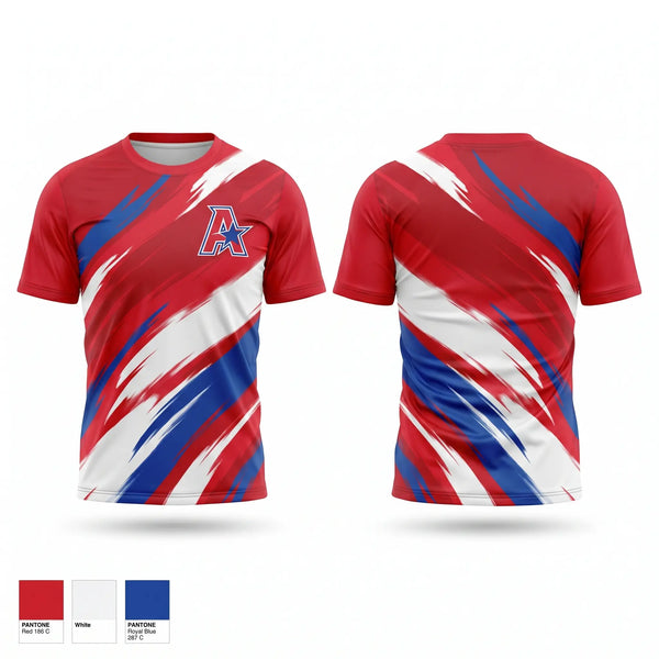 Soft Poly Tee Cotton Like Feel, All American, Baseball, Teamtime, Team time, sublimation, custom sports apparel, team uniforms, spirit wear, spiritwear, sports uniforms, custom shirts, team store, custom team store, fundraiser sports, apparel fundraiser