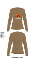 1st Bn 2mar 2nd MarDiv 35824328 Women's Long Sleeve V-neck Shirt - 2