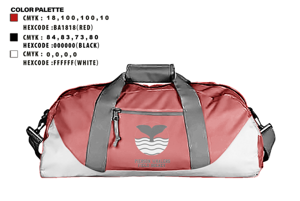 Duffle Bag, Pierson Whalers Field Hockey, Field Hockey, Teamtime, Team time, sublimation, custom sports apparel, team uniforms, spirit wear, spiritwear, sports uniforms, custom shirts, team store, custom team store, fundraiser sports, apparel fundraiser