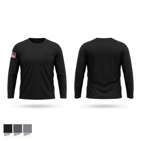 Long Sleeve Performance Shirt, Mayflower Police Department, Police, Teamtime, Team time, sublimation, custom sports apparel, team uniforms, spirit wear, spiritwear, sports uniforms, custom shirts, team store, custom team store, fundraiser sports, apparel fundraiser