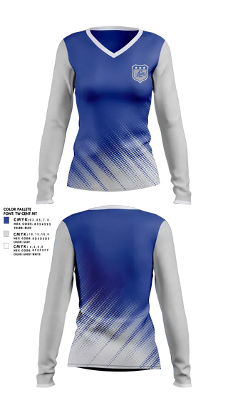 Womens Long Sleeve Vneck Shirt, Capital High School, Men's Soccer, Teamtime, Team time, sublimation, custom sports apparel, team uniforms, spirit wear, spiritwear, sports uniforms, custom shirts, team store, custom team store, fundraiser sports, apparel fundraiser