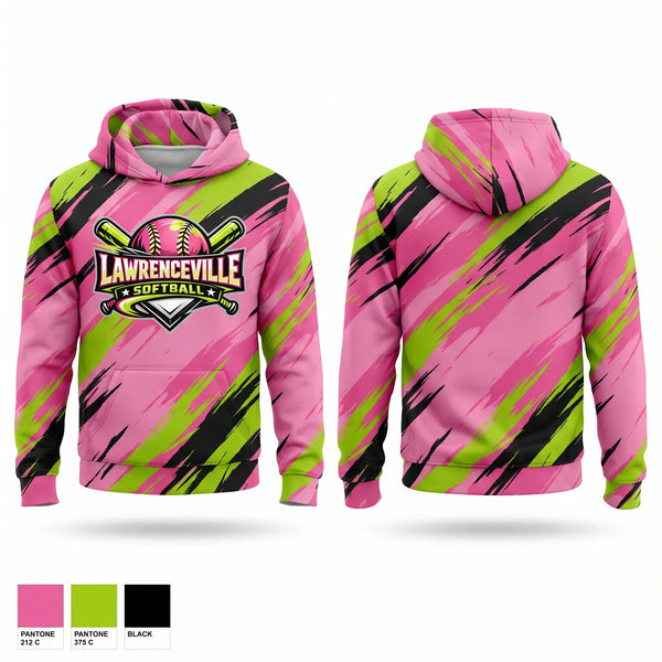 Hoodie, Lawrenceville, Softball, Teamtime, Team time, sublimation, custom sports apparel, team uniforms, spirit wear, spiritwear, sports uniforms, custom shirts, team store, custom team store, fundraiser sports, apparel fundraiser