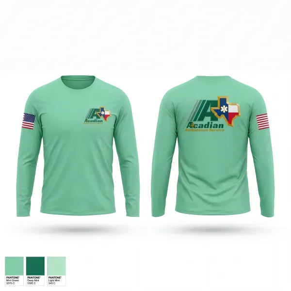 Long Sleeve Performance Shirt, Acadian, EMS/EMT, Teamtime, Team time, sublimation, custom sports apparel, team uniforms, spirit wear, spiritwear, sports uniforms, custom shirts, team store, custom team store, fundraiser sports, apparel fundraiser