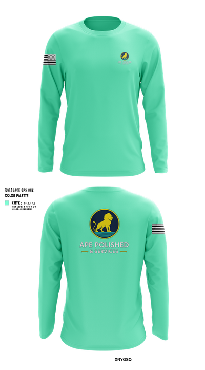 APE Polish & Service 44310358 Long Sleeve Performance Shirt 23