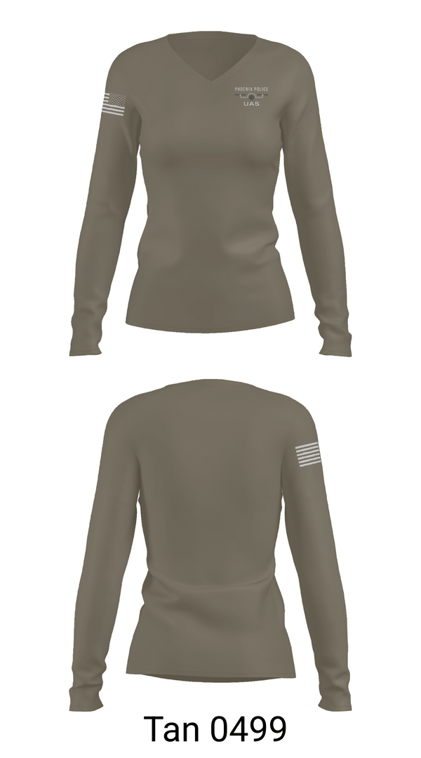 Womens Long Sleeve Vneck Shirt, N51, Police, Teamtime, Team time, sublimation, custom sports apparel, team uniforms, spirit wear, spiritwear, sports uniforms, custom shirts, team store, custom team store, fundraiser sports, apparel fundraiser