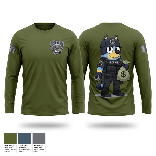 Long Sleeve Performance Shirt, Prince George's County Police Robbery Unit, Police, Teamtime, Team time, sublimation, custom sports apparel, team uniforms, spirit wear, spiritwear, sports uniforms, custom shirts, team store, custom team store, fundraiser sports, apparel fundraiser