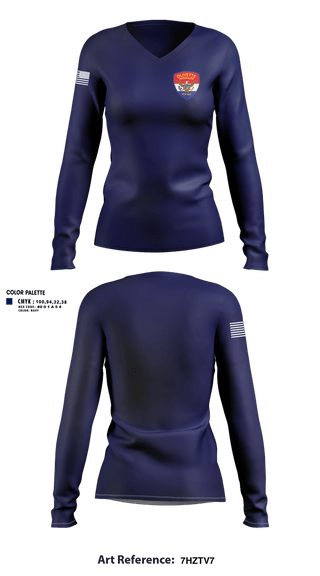 Womens Long Sleeve Vneck Shirt, Olivette Police Department, Police, Teamtime, Team time, sublimation, custom sports apparel, team uniforms, spirit wear, spiritwear, sports uniforms, custom shirts, team store, custom team store, fundraiser sports, apparel fundraiser