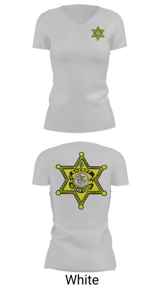 Womens Short Sleeve Vneck Shirt, St Clair County Sheriff, Police, Teamtime, Team time, sublimation, custom sports apparel, team uniforms, spirit wear, spiritwear, sports uniforms, custom shirts, team store, custom team store, fundraiser sports, apparel fundraiser