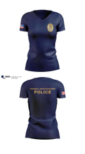 Criminal Investigations Women's Short Sleeve V-neck Shirt - 5