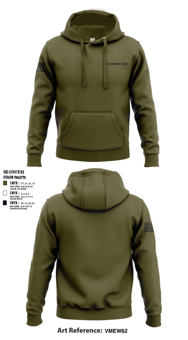 Hoodie, 7th COMM BN, , Teamtime, Team time, sublimation, custom sports apparel, team uniforms, spirit wear, spiritwear, sports uniforms, custom shirts, team store, custom team store, fundraiser sports, apparel fundraiser