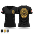 DES (Directorate of Emergency Services) 87638895 Women's Short Sleeve V-neck Shirt - 1