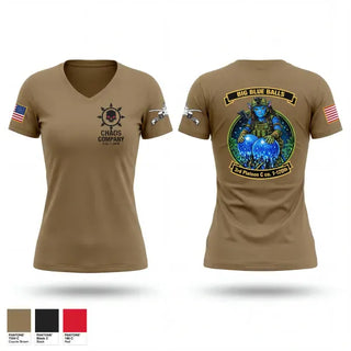 Womens Short Sleeve Vneck Shirt, C. Co. 1-120 3rd PLT, Army, Teamtime, Team time, sublimation, custom sports apparel, team uniforms, spirit wear, spiritwear, sports uniforms, custom shirts, team store, custom team store, fundraiser sports, apparel fundraiser
