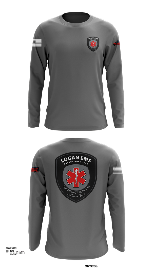 Long Sleeve Performance Shirt, Logan EMS, , Teamtime, Team time, sublimation, custom sports apparel, team uniforms, spirit wear, spiritwear, sports uniforms, custom shirts, team store, custom team store, fundraiser sports, apparel fundraiser