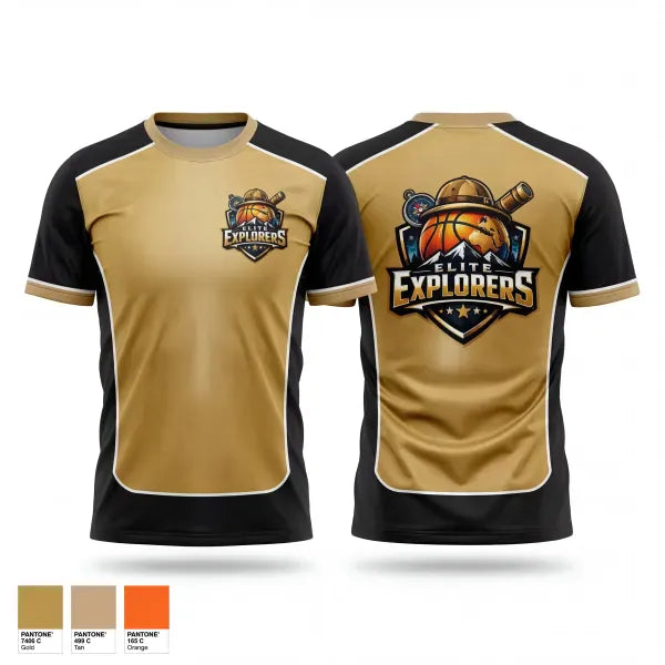 Old School Cotton Feel Shirt, Elite Explorers, Men's Basketball, Teamtime, Team time, sublimation, custom sports apparel, team uniforms, spirit wear, spiritwear, sports uniforms, custom shirts, team store, custom team store, fundraiser sports, apparel fundraiser