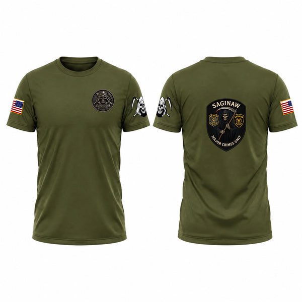 Short Sleeve Performance Shirt, Michigan State Police Saginaw Major Crimes Unit, Police, Teamtime, Team time, sublimation, custom sports apparel, team uniforms, spirit wear, spiritwear, sports uniforms, custom shirts, team store, custom team store, fundraiser sports, apparel fundraiser