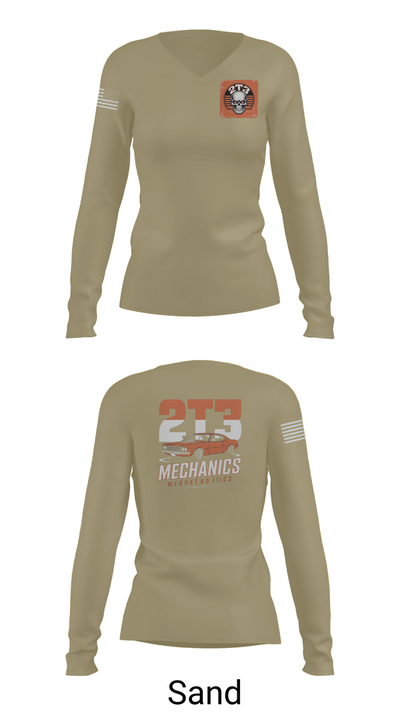 509 LRS 93117576 Women's Long Sleeve V-neck Shirt - 97