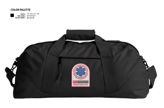 Duffle Bag, RWJ Hospital EMS, EMS/EMT, Teamtime, Team time, sublimation, custom sports apparel, team uniforms, spirit wear, spiritwear, sports uniforms, custom shirts, team store, custom team store, fundraiser sports, apparel fundraiser