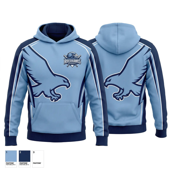 Hoodie, Logan Martin Riverhawks, Baseball, Teamtime, Team time, sublimation, custom sports apparel, team uniforms, spirit wear, spiritwear, sports uniforms, custom shirts, team store, custom team store, fundraiser sports, apparel fundraiser