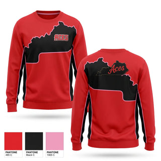 Crew Neck Sweatshirt, Ky Aces, Softball, Teamtime, Team time, sublimation, custom sports apparel, team uniforms, spirit wear, spiritwear, sports uniforms, custom shirts, team store, custom team store, fundraiser sports, apparel fundraiser