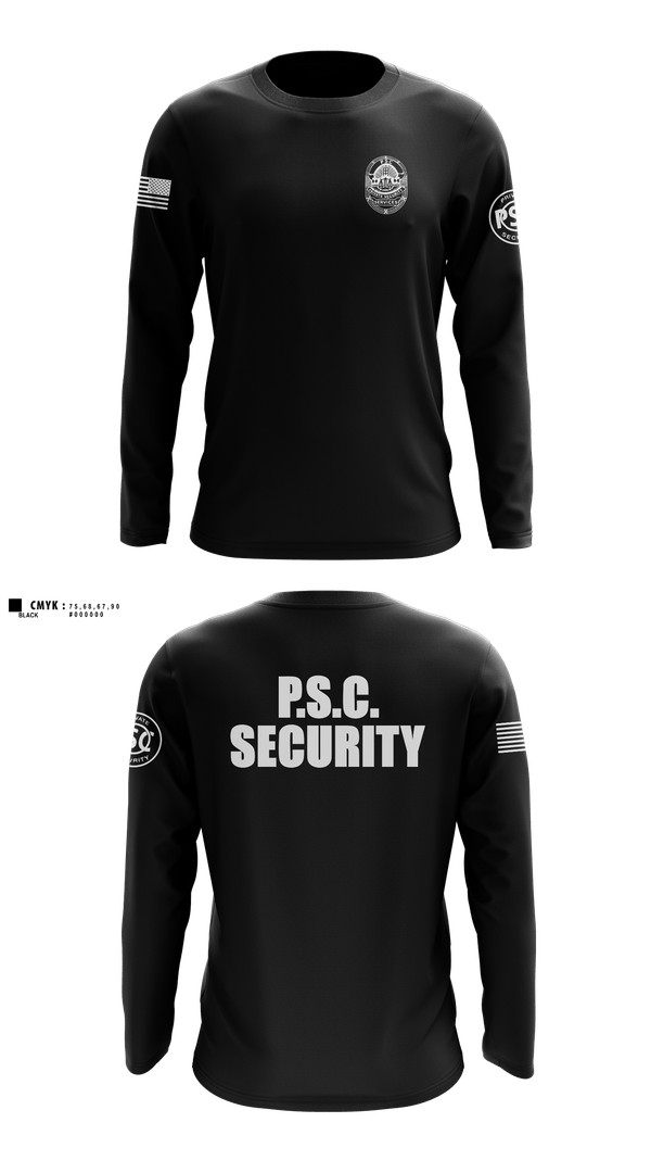 Long Sleeve Performance Shirt, Security, Police, Teamtime, Team time, sublimation, custom sports apparel, team uniforms, spirit wear, spiritwear, sports uniforms, custom shirts, team store, custom team store, fundraiser sports, apparel fundraiser