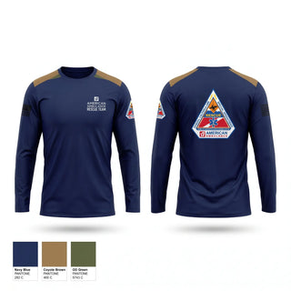 Long Sleeve Performance Shirt, American Ambulance Rescue Team, EMS/EMT, Teamtime, Team time, sublimation, custom sports apparel, team uniforms, spirit wear, spiritwear, sports uniforms, custom shirts, team store, custom team store, fundraiser sports, apparel fundraiser