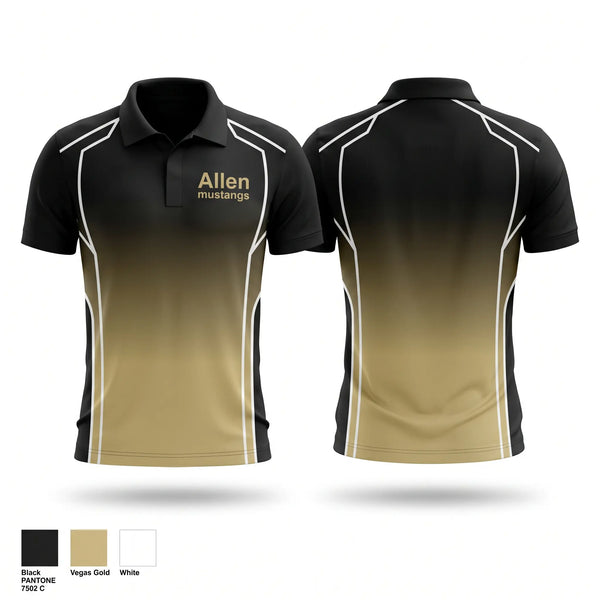 Short Sleeve Performance Polo, Allen mustangs, Cheer, Teamtime, Team time, sublimation, custom sports apparel, team uniforms, spirit wear, spiritwear, sports uniforms, custom shirts, team store, custom team store, fundraiser sports, apparel fundraiser