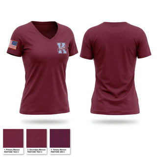 Womens Short Sleeve Vneck Shirt, Kankakee Kay’s JROTC, Army, Teamtime, Team time, sublimation, custom sports apparel, team uniforms, spirit wear, spiritwear, sports uniforms, custom shirts, team store, custom team store, fundraiser sports, apparel fundraiser