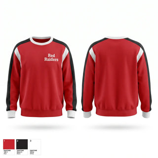 Crew Neck Sweatshirt, Red Raiders, Softball, Teamtime, Team time, sublimation, custom sports apparel, team uniforms, spirit wear, spiritwear, sports uniforms, custom shirts, team store, custom team store, fundraiser sports, apparel fundraiser