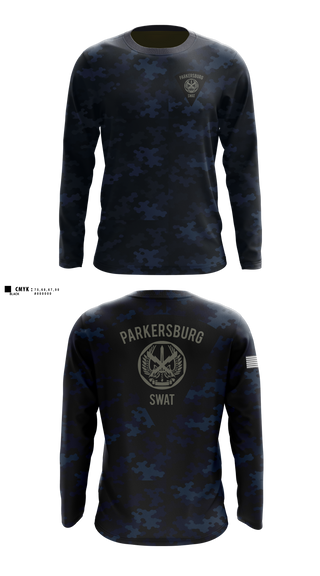 Long Sleeve Performance Shirt, Parkersburg SWAT, Police, Teamtime, Team time, sublimation, custom sports apparel, team uniforms, spirit wear, spiritwear, sports uniforms, custom shirts, team store, custom team store, fundraiser sports, apparel fundraiser