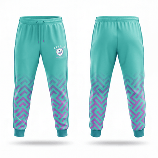 Sweatpants, Rebels, Women's Soccer, Teamtime, Team time, sublimation, custom sports apparel, team uniforms, spirit wear, spiritwear, sports uniforms, custom shirts, team store, custom team store, fundraiser sports, apparel fundraiser
