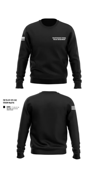 Crew Neck Sweatshirt, Thlopthlocco Tribal Police Department, Police, Teamtime, Team time, sublimation, custom sports apparel, team uniforms, spirit wear, spiritwear, sports uniforms, custom shirts, team store, custom team store, fundraiser sports, apparel fundraiser