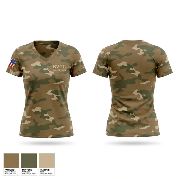 Womens Short Sleeve Vneck Shirt, BVCC Search Team, Police, Teamtime, Team time, sublimation, custom sports apparel, team uniforms, spirit wear, spiritwear, sports uniforms, custom shirts, team store, custom team store, fundraiser sports, apparel fundraiser