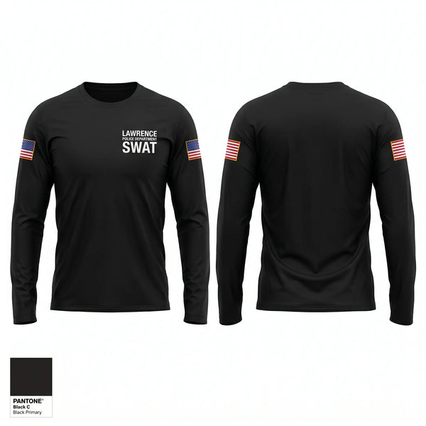 Long Sleeve Performance Shirt, Lawrence Police Department SWAT, Police, Teamtime, Team time, sublimation, custom sports apparel, team uniforms, spirit wear, spiritwear, sports uniforms, custom shirts, team store, custom team store, fundraiser sports, apparel fundraiser