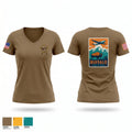 153rd R&R 44995599 Women's Short Sleeve V-neck Shirt - 1