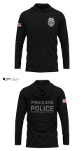 Presidio Police Department Long Sleeve Performance Shirt with hood - 6