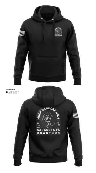 Hoodie, Sarasota county fire dept sta 1, Fire Department, Teamtime, Team time, sublimation, custom sports apparel, team uniforms, spirit wear, spiritwear, sports uniforms, custom shirts, team store, custom team store, fundraiser sports, apparel fundraiser
