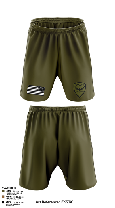 SWAT 89423613 Athletic Shorts With Pockets - 1