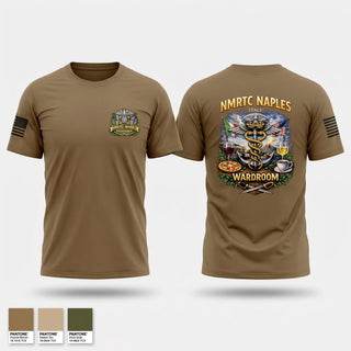 Old School Cotton Feel Shirt, USNMRTC Naples, Navy, Teamtime, Team time, sublimation, custom sports apparel, team uniforms, spirit wear, spiritwear, sports uniforms, custom shirts, team store, custom team store, fundraiser sports, apparel fundraiser